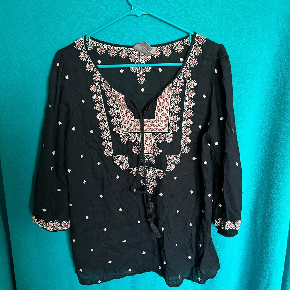 VanessaVirginia black boho top